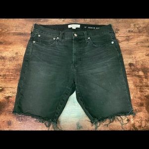 Madewell Men’s 9” Black Denim Shorts Size 32
